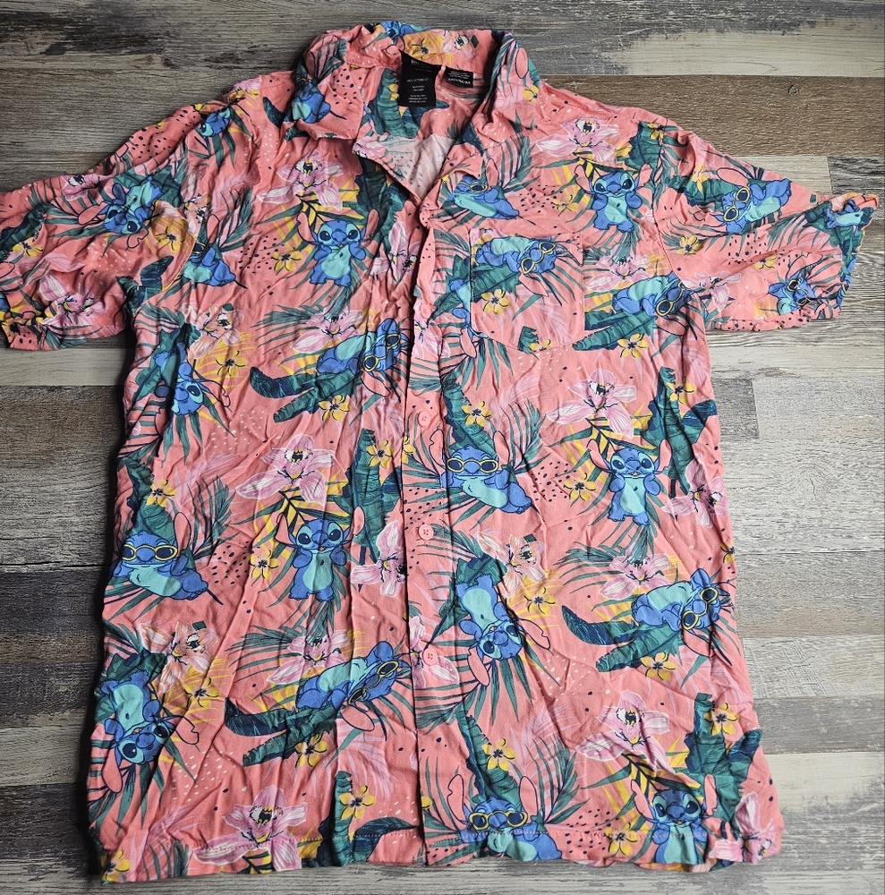 Disney Lilo & Stitch Medium Button Down Shirt